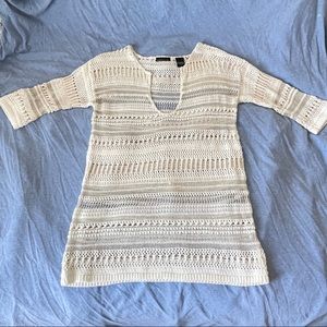 Moda international sweater cover-up size S 3/4 sleeves